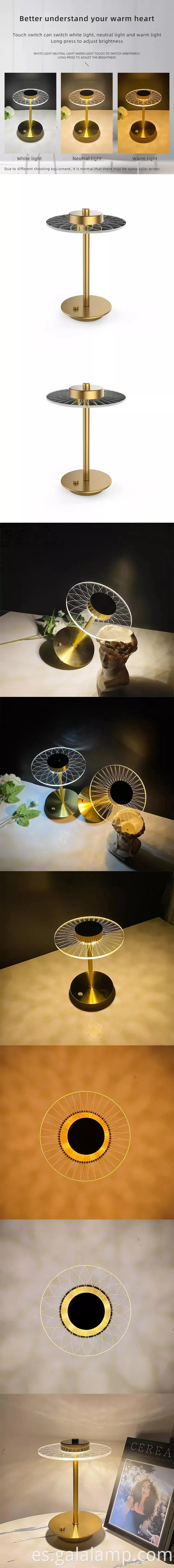 Lámpara de mesa LED nórdica moderna para hoteles y restaurantes